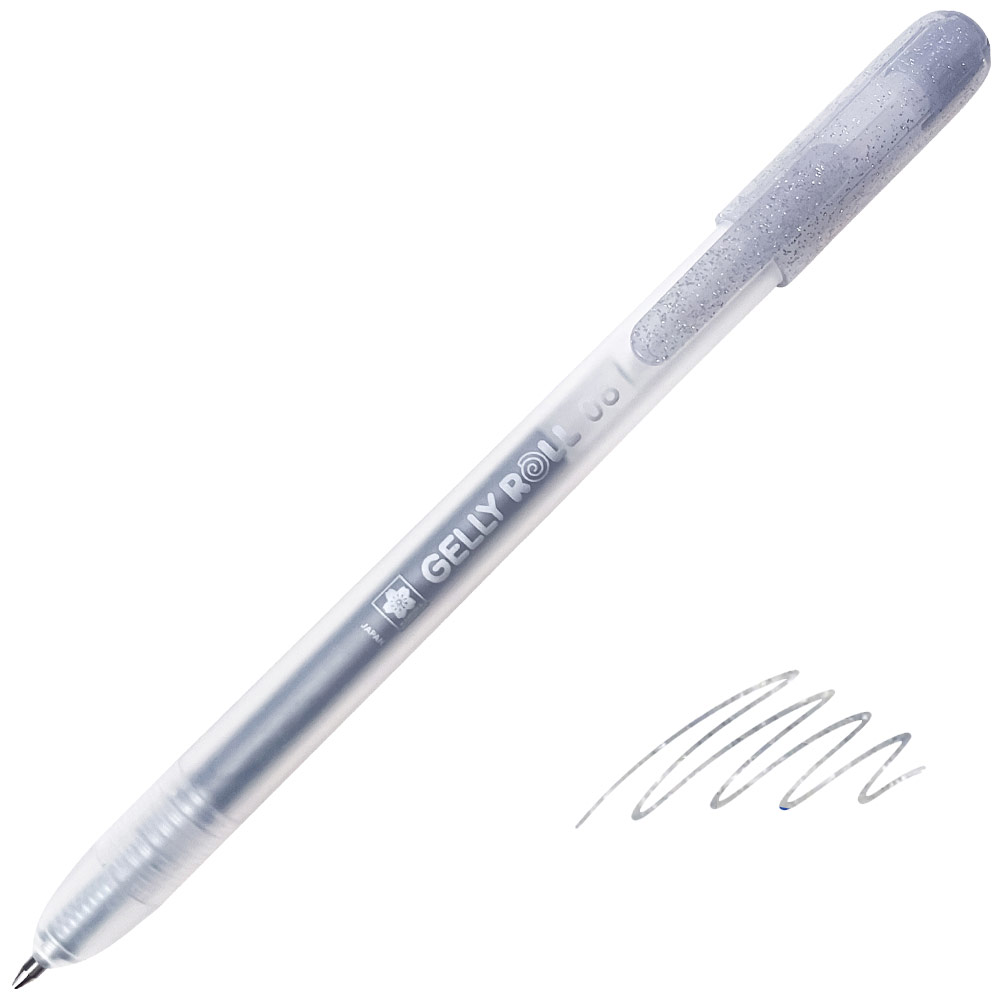 Sakura Gelly Roll Craft 08 Retractable Gel Pen 0.8mm Metallic Silver