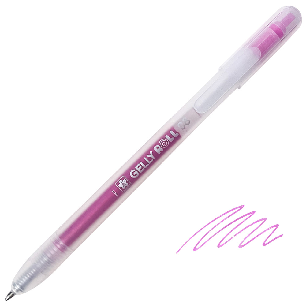 Sakura Gelly Roll Stardust 08 Retractable Gel Pen 0.8mm Rose Star