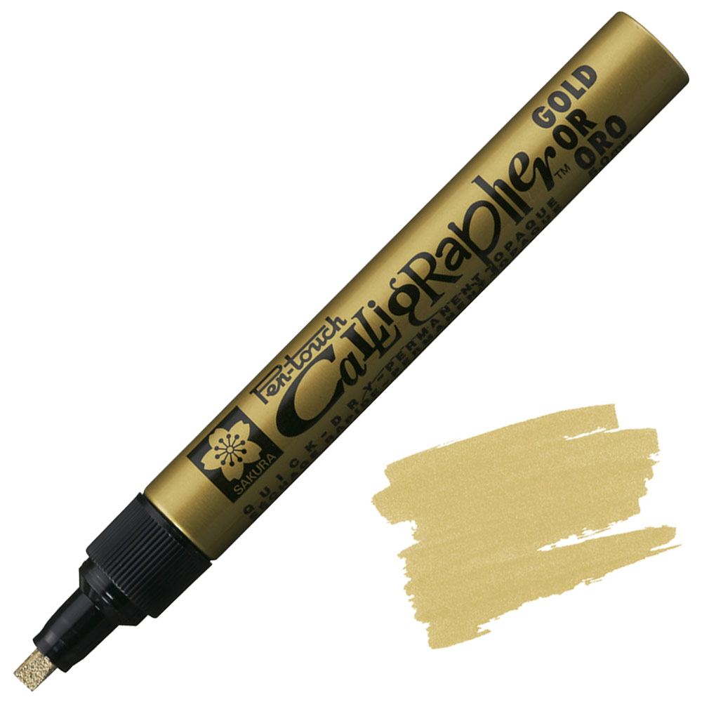 Sakura Pen-Touch Calligrapher Pen 5.0mm Gold