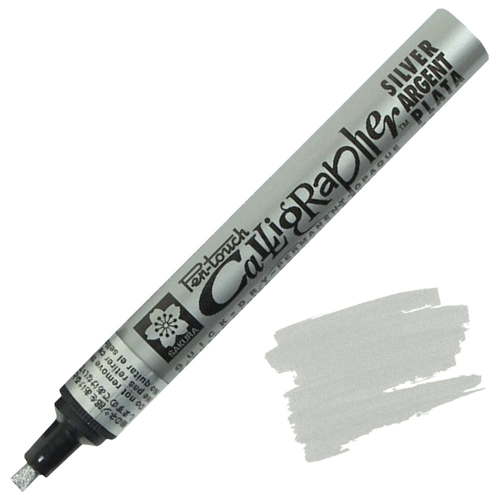 Sakura Pen-Touch Calligrapher Pen 5.0mm Silver