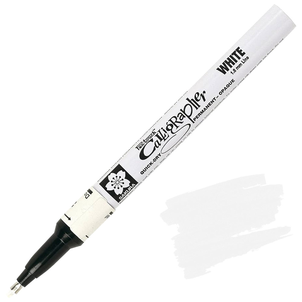 Sakura Pen-Touch Calligrapher Pen 1.8mm White