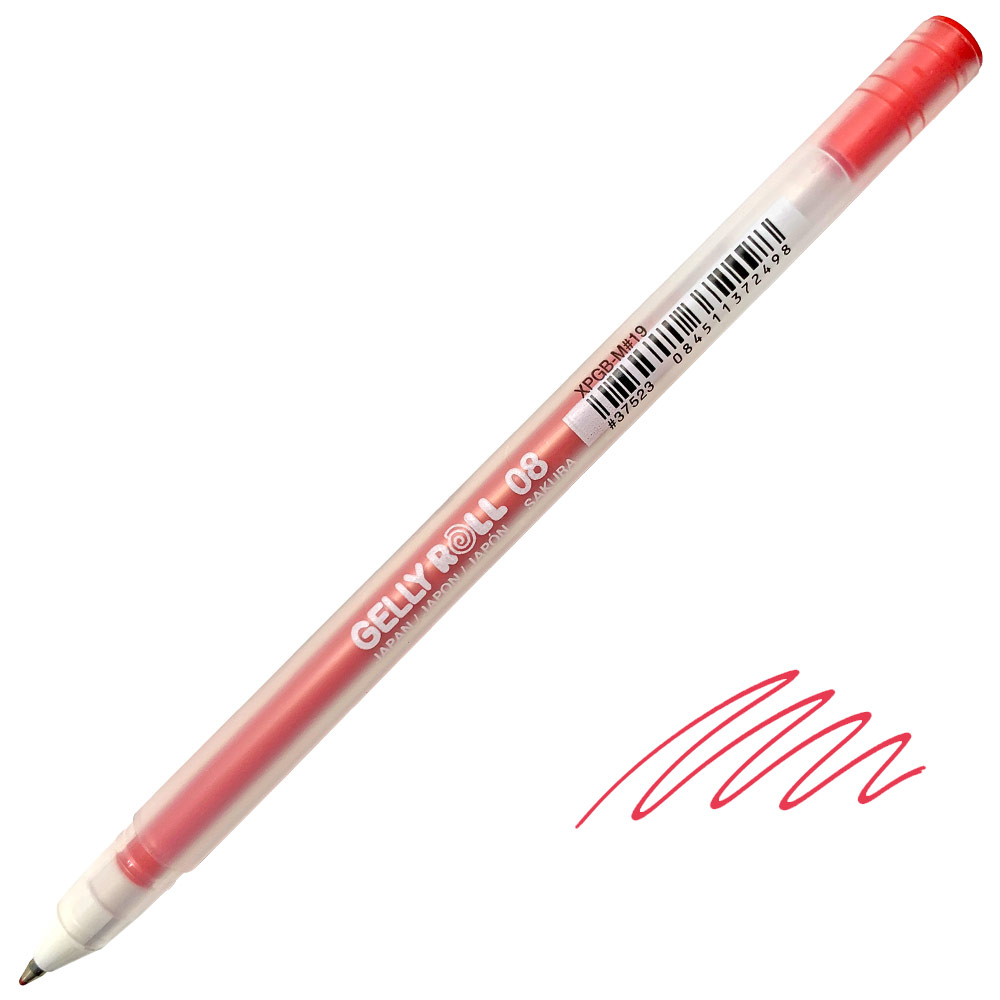 Sakura Gelly Roll 08 Medium Gel Pen 0.4mm Red