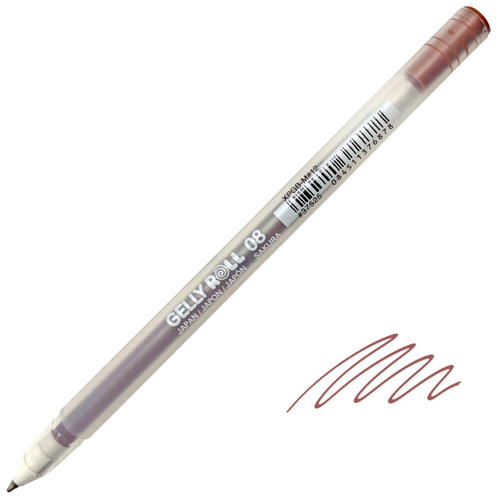 Sakura Gelly Roll 08 Medium Gel Pen 0.4mm Brown