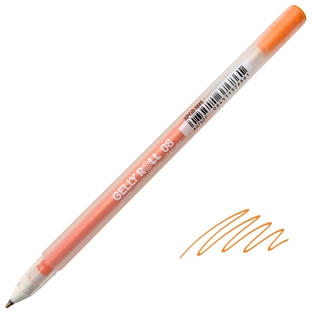 Sakura Gelly Roll 08 Medium Gel Pen 0.4mm Orange