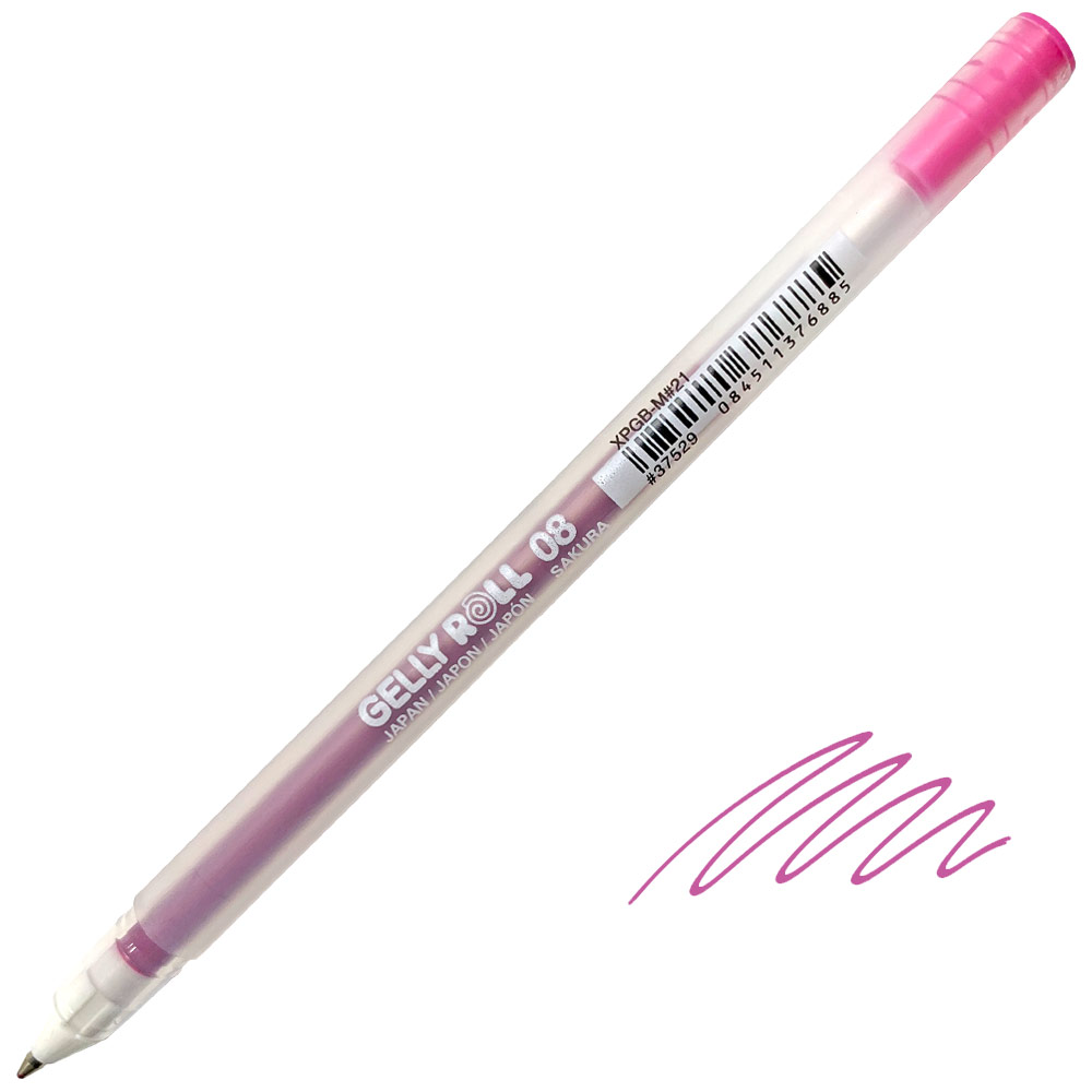 Sakura Gelly Roll 08 Medium Gel Pen 0.4mm Pink