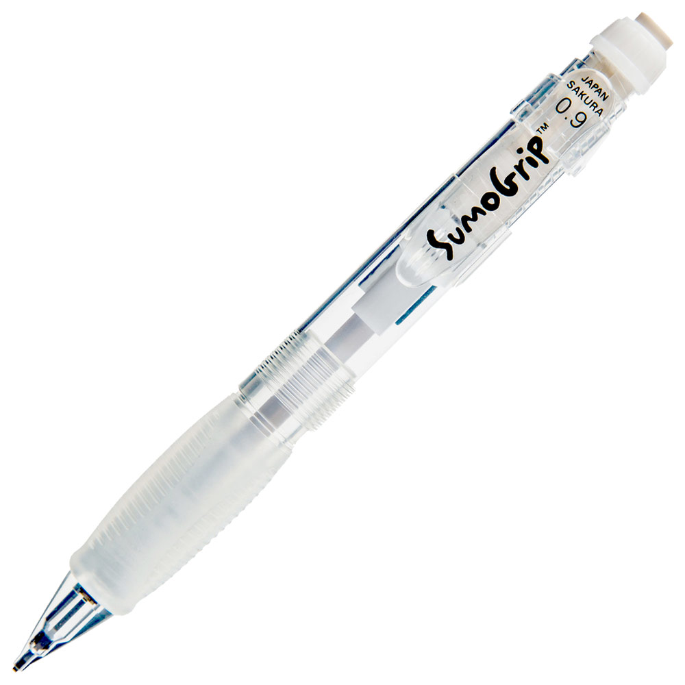 Sakura SumoGrip Mechanical Pencil 0.9mm Clear White