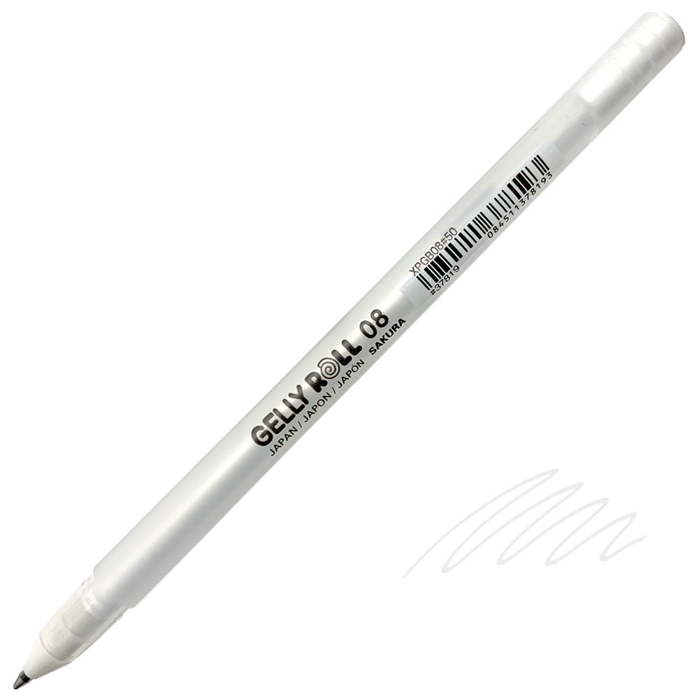Sakura Gelly Roll 08 Classic Gel Pen 0.4mm White