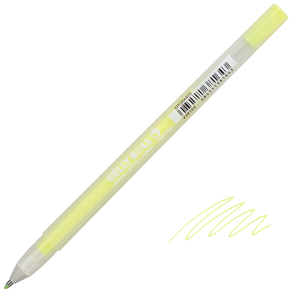 Sakura Gelly Roll Moonlight Gel Pen 0.5mm Fluorescent Yellow