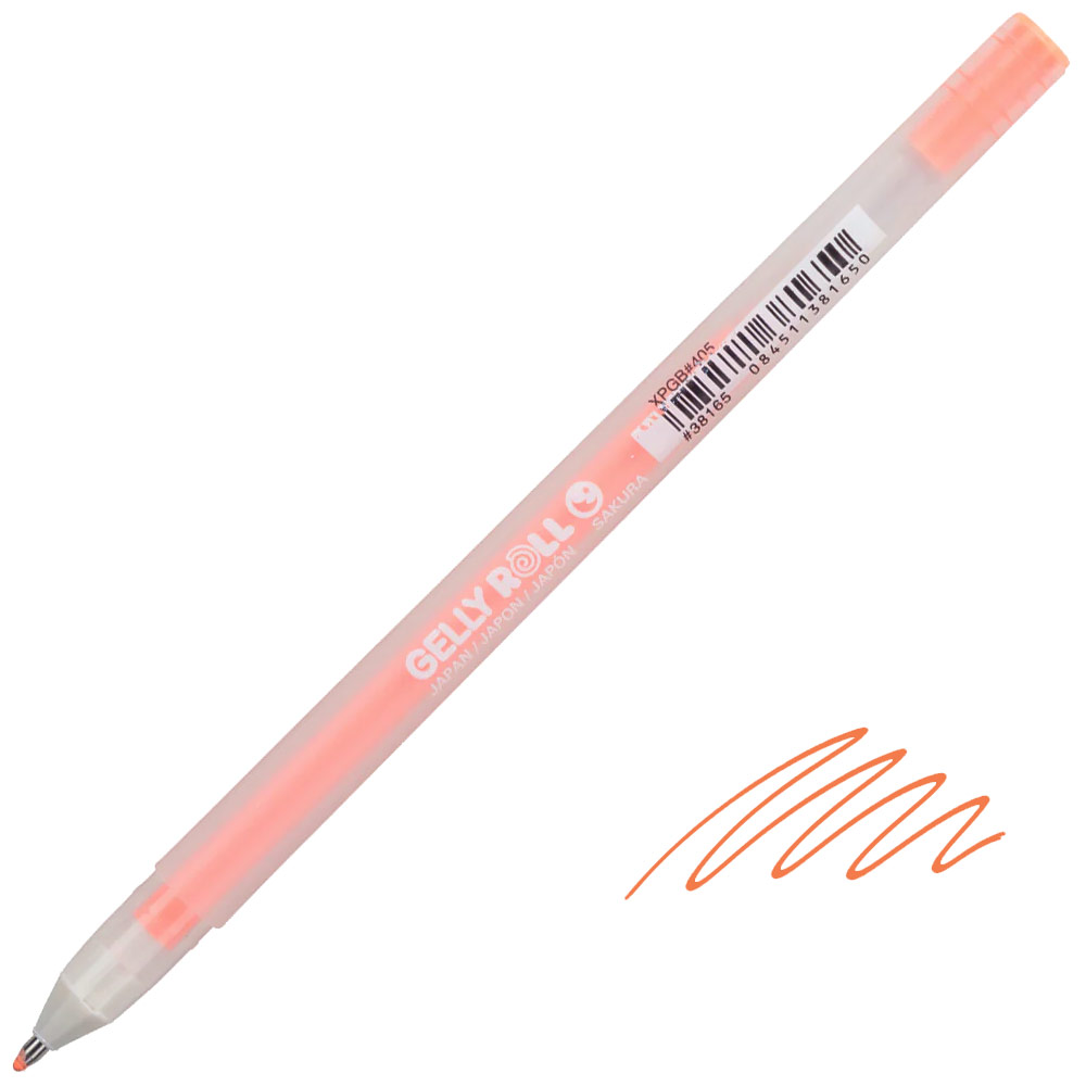 Sakura Gelly Roll Moonlight Gel Pen 0.5mm Fluorescent Orange
