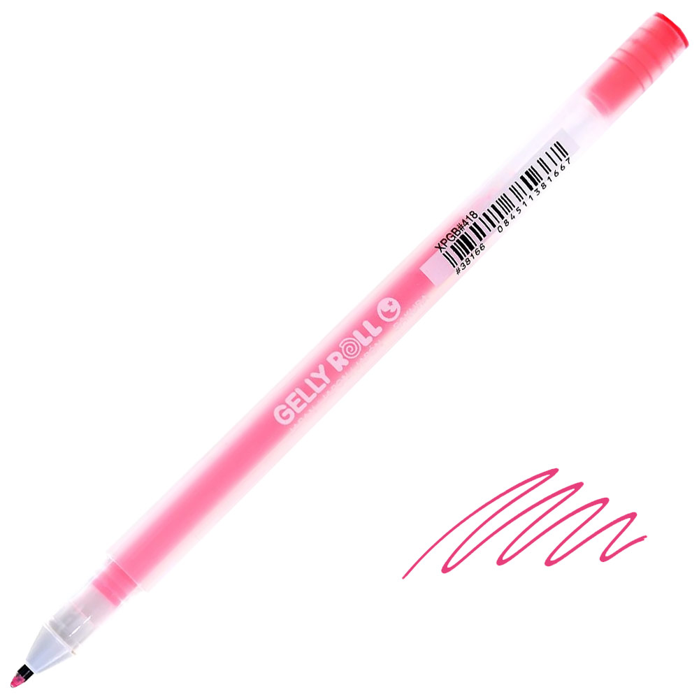 Sakura Gelly Roll Moonlight Gel Pen 0.5mm Fluorescent Vermilion