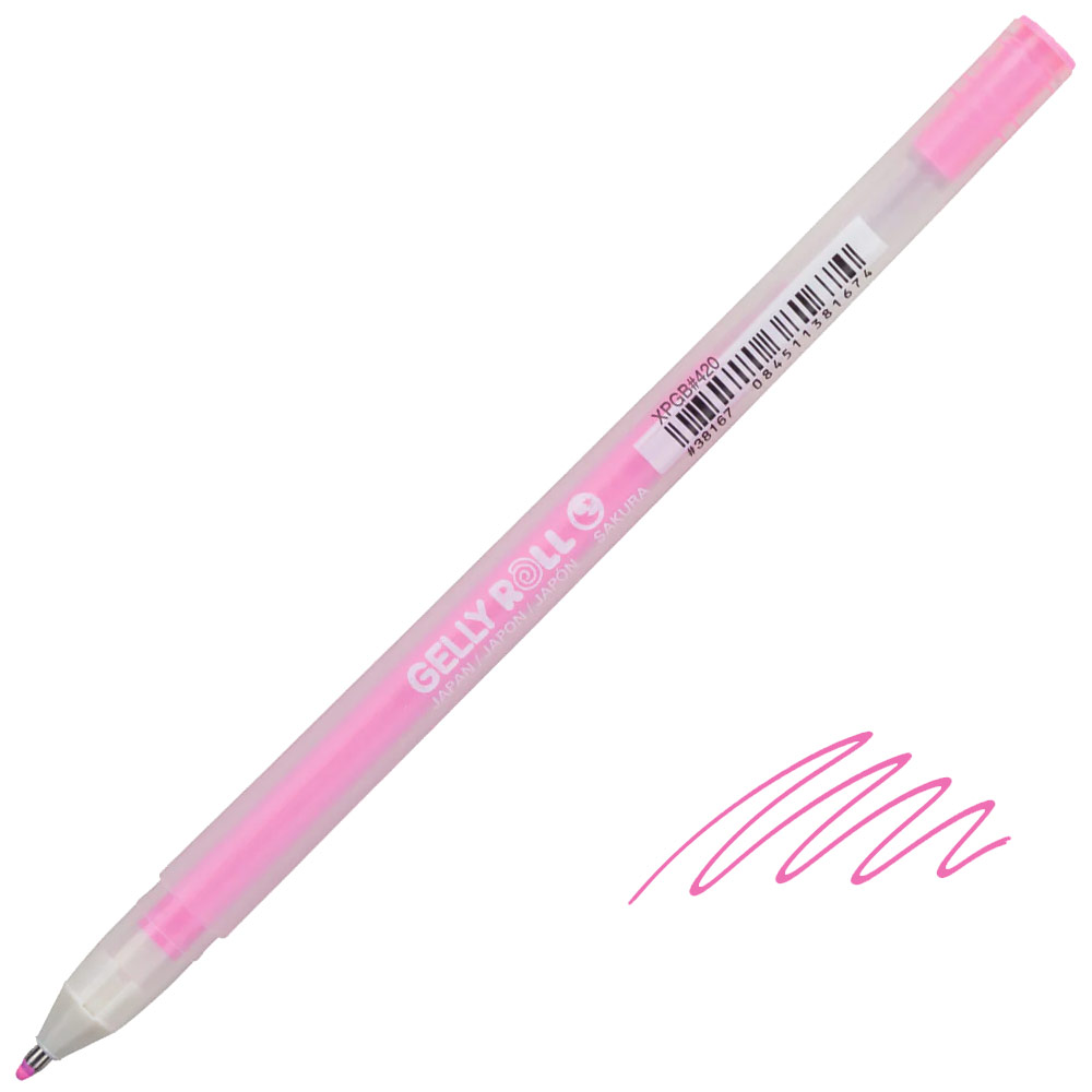Sakura Gelly Roll Moonlight Gel Pen 0.5mm Fluorescent Pink