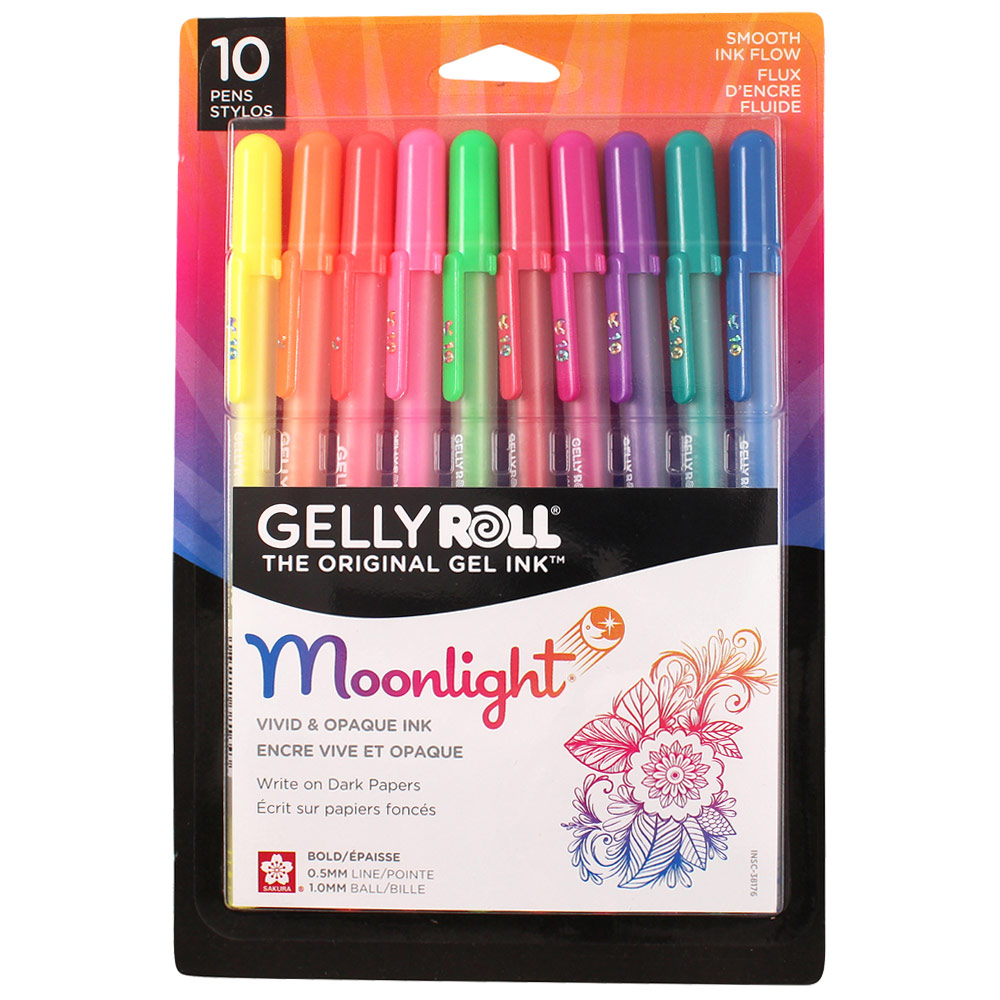 Sakura Gelly Roll Moonlight Gel Pen 0.5mm 10 Set Assorted