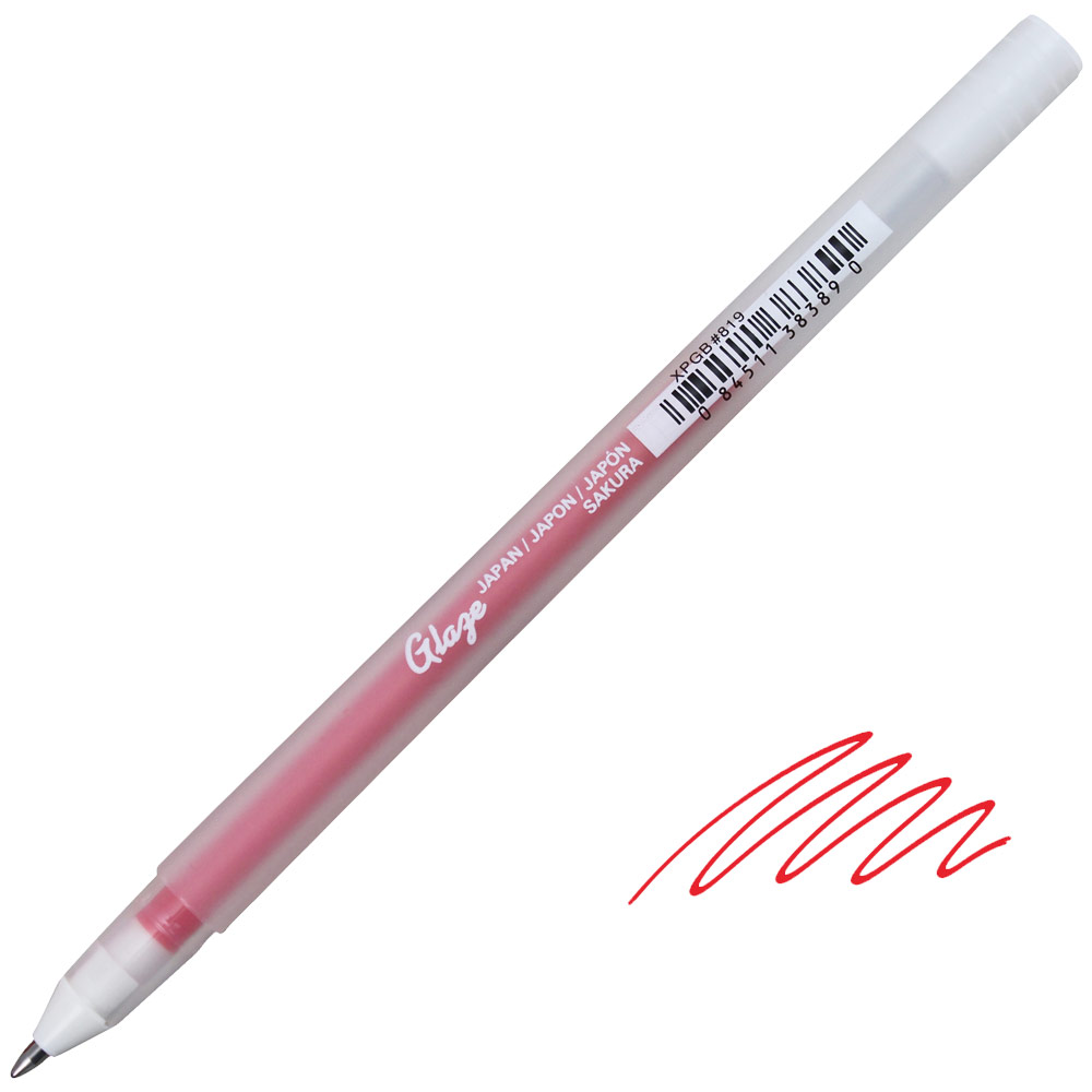 Sakura Glaze Glossy 3D Color Pen Red
