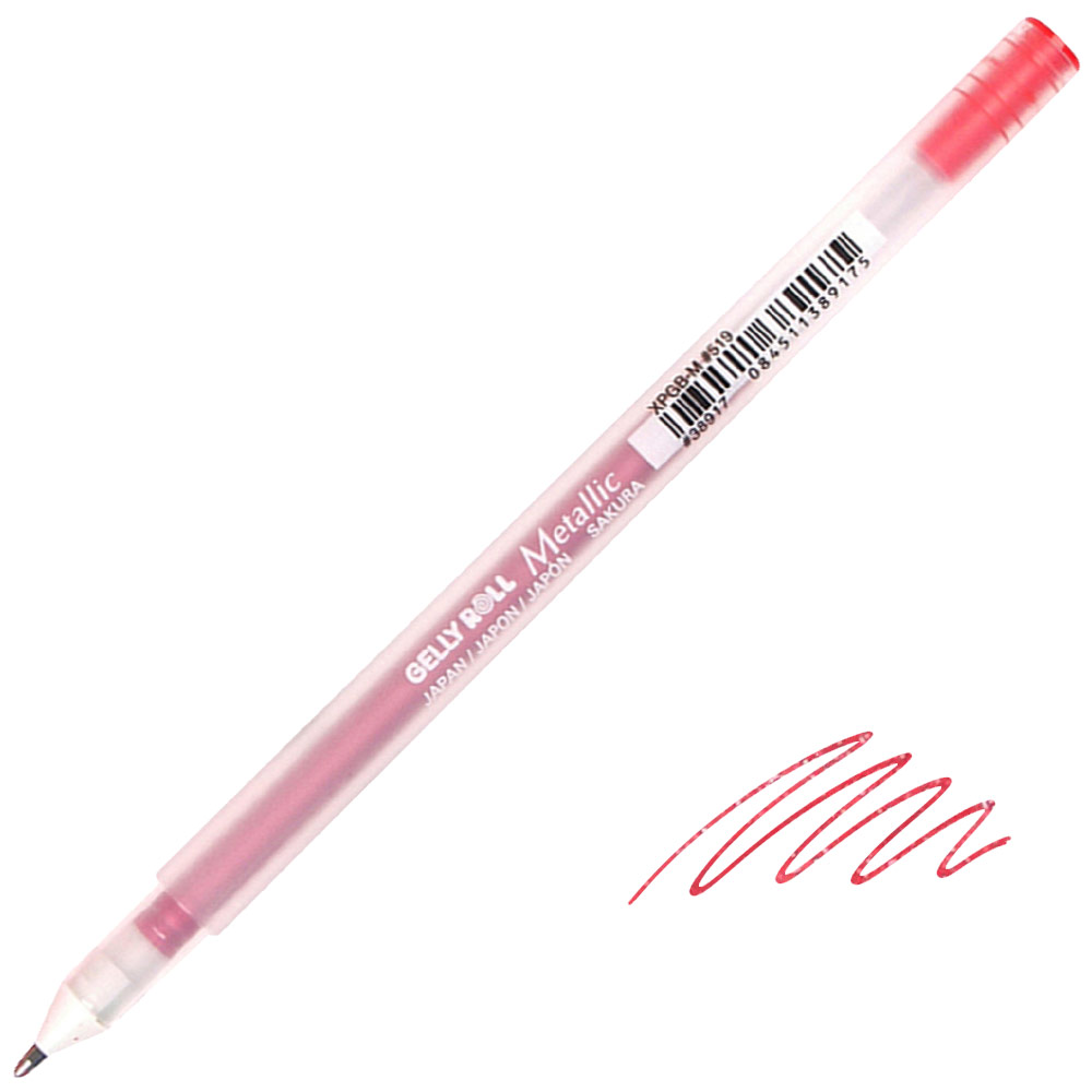 Sakura Gelly Roll Metallic Gel Pen 0.4mm Red