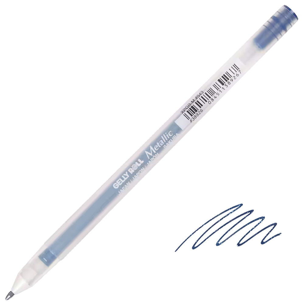 Sakura Gelly Roll Metallic Gel Pen 0.4mm Blue Black