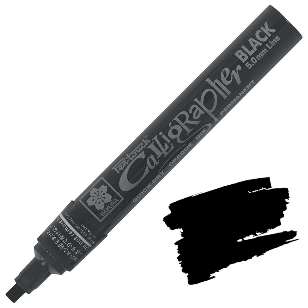 Sakura Pen-Touch Calligrapher Pen 5.0mm Black