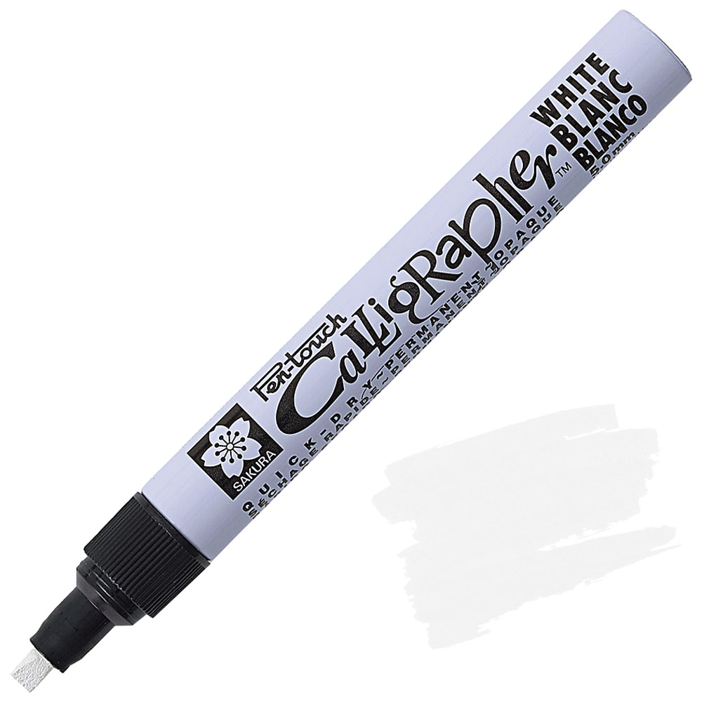 Sakura Pen-Touch Calligrapher Pen 5.0mm White