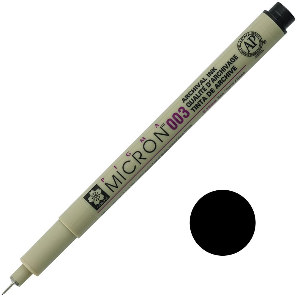 sakura black colour micron pen needle