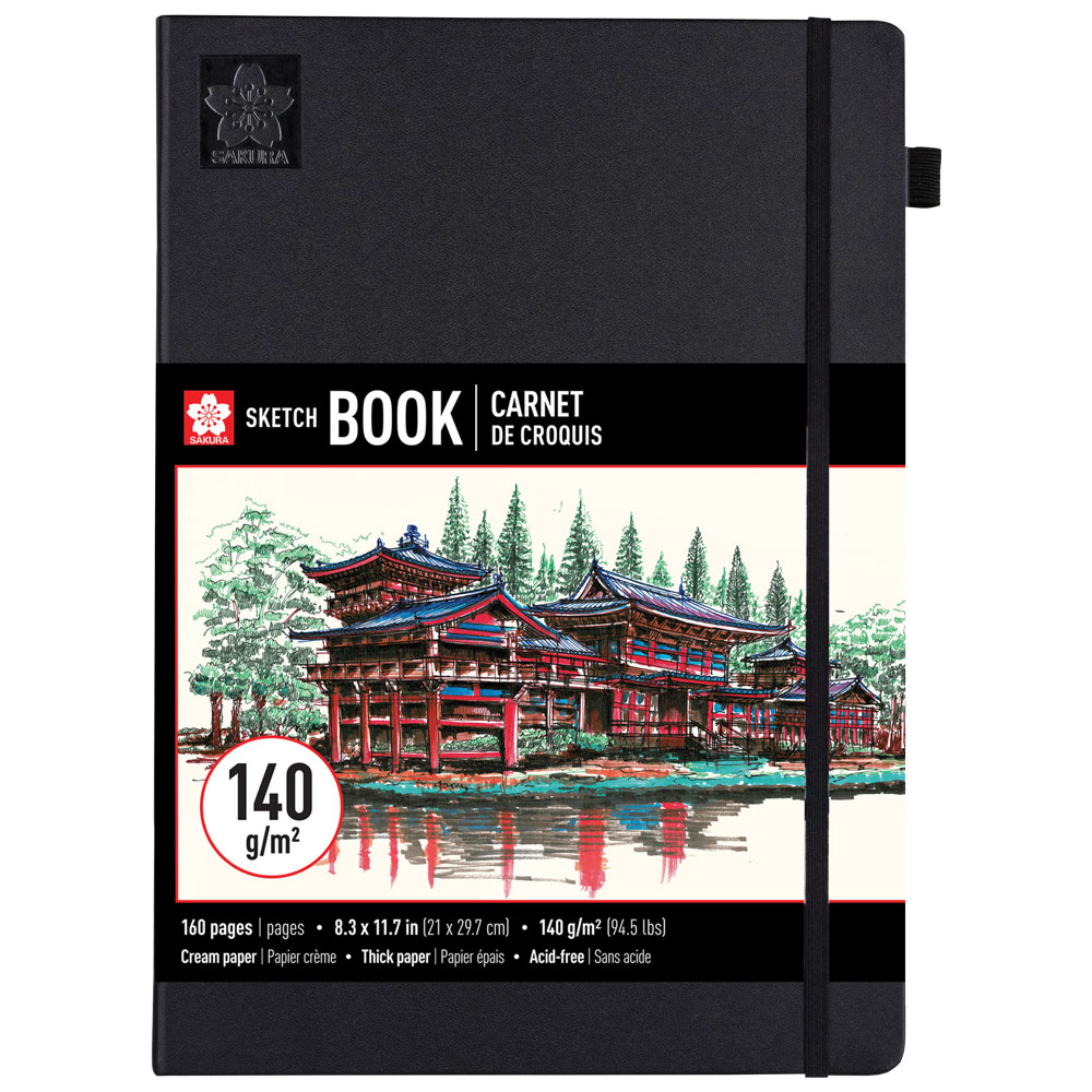 Sakura A4 Sketchbook Hardcover 8.3"x11.7" Cream