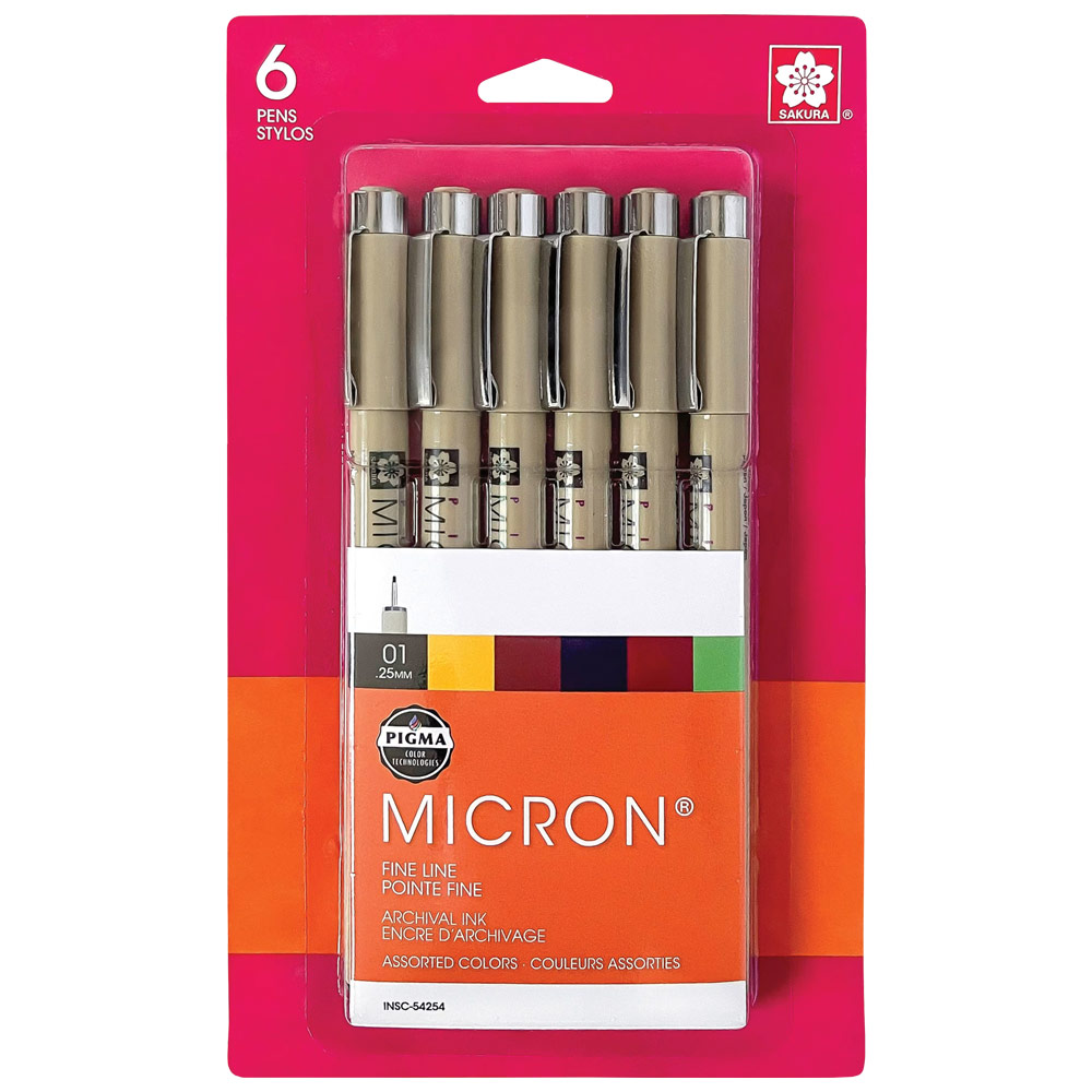Sakura Pigma Micron 01 Pen 0.25mm 8 Set Earth