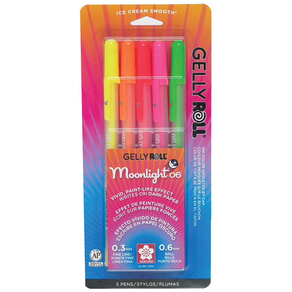 Sakura Gelly Roll Moonlight Fluorescent, 12 Pack – Dotgrid