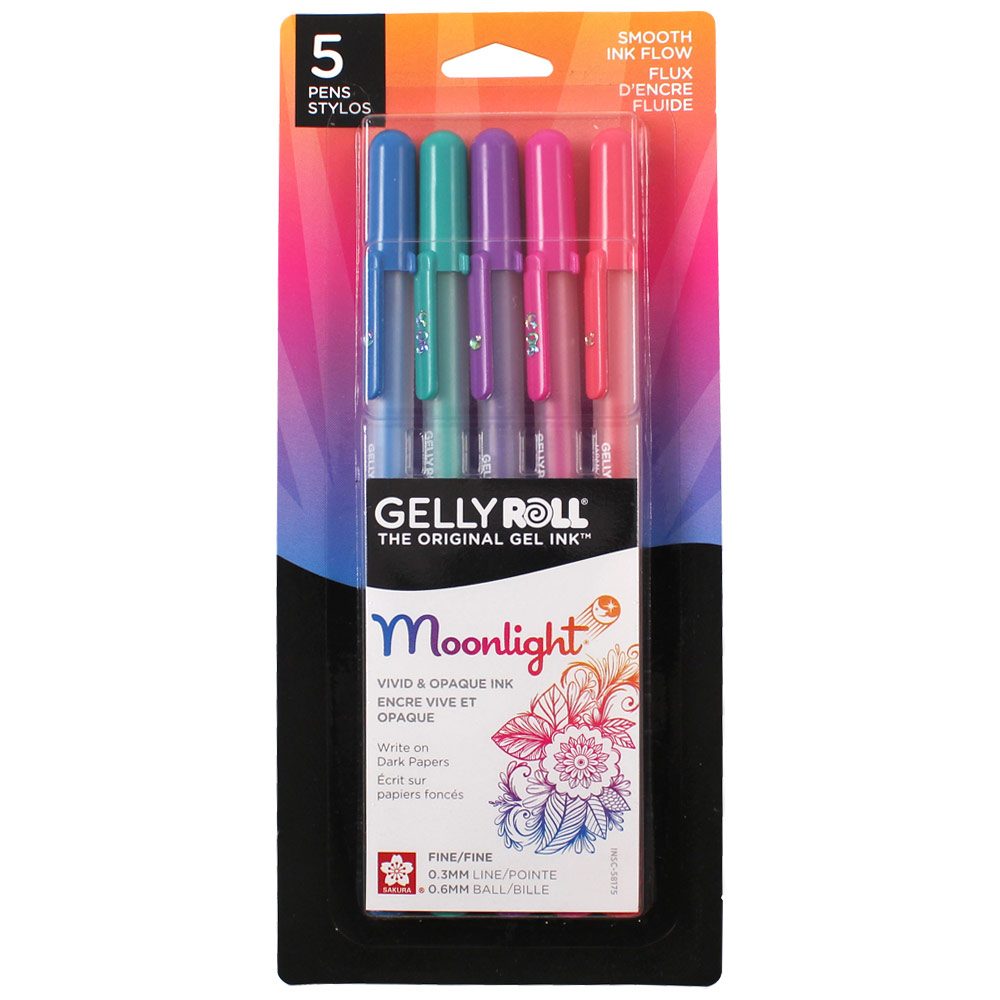 Sakura Gelly Roll 06 Moonlight Gel Pen 0.3mm 5 Pack Dusk