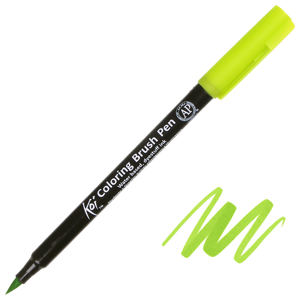 Sakura Koi Coloring Brush Pen Yellow Green