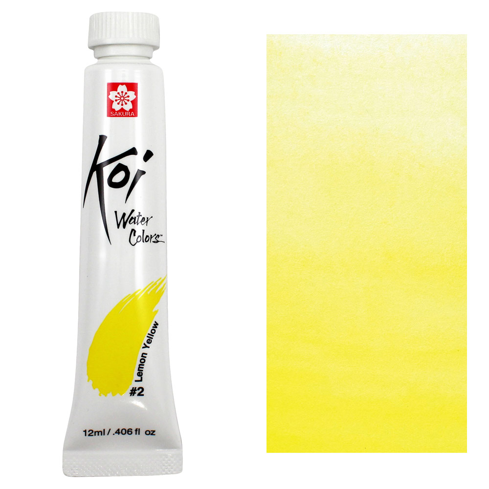 Koi Watercolor 12ml Tube - Lemon Yellow