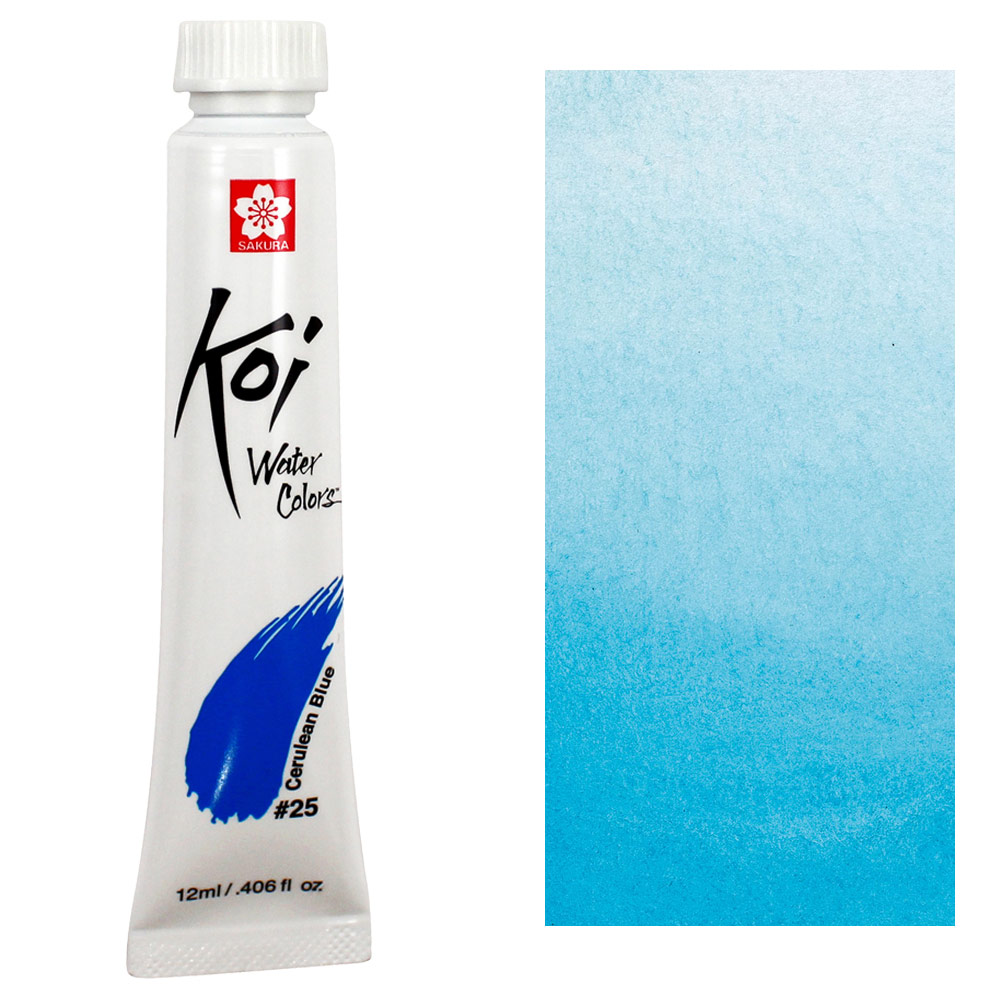 Koi Watercolor 12ml Tube - Cerulean Blue