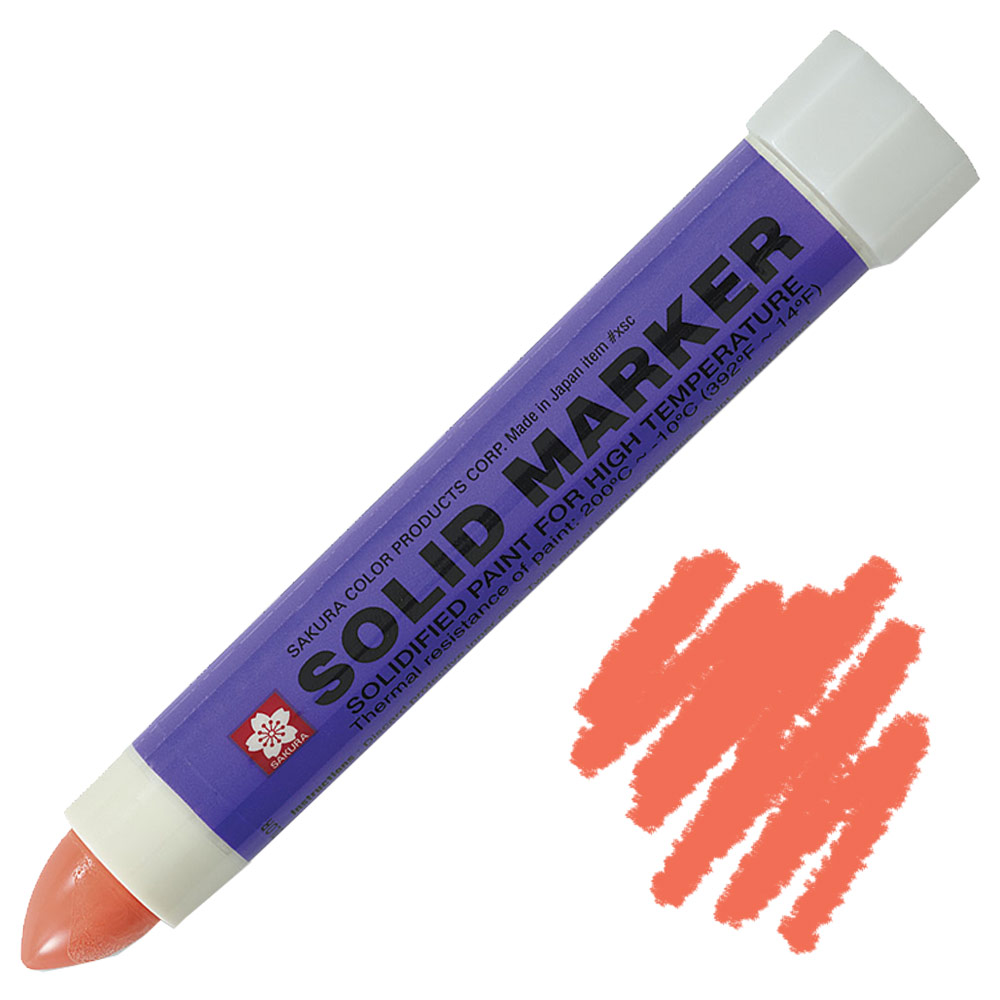 Solid Marker, Solidified Paint Stick - Orange