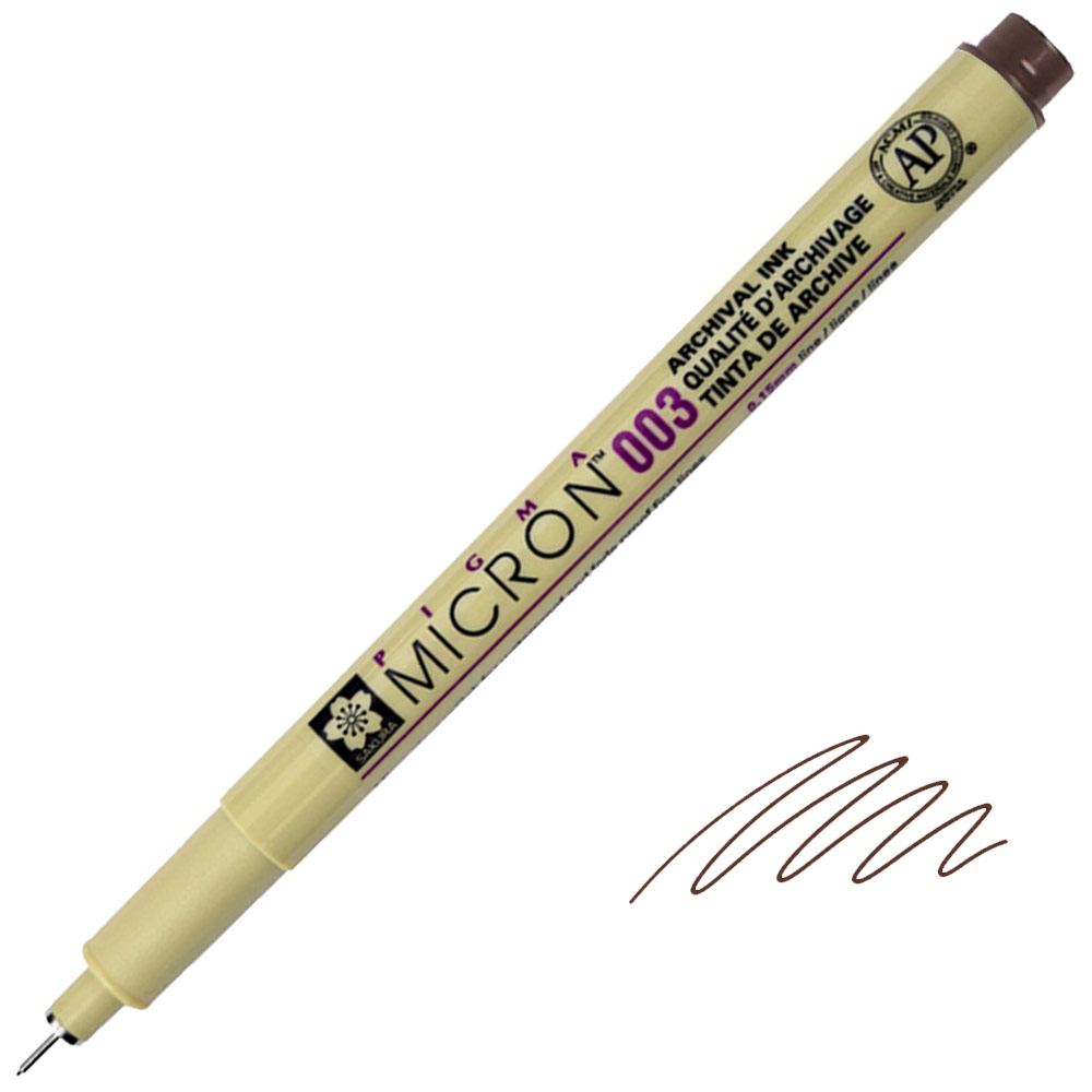 Sakura Pigma Micron 003 Pen 0.15mm Sepia