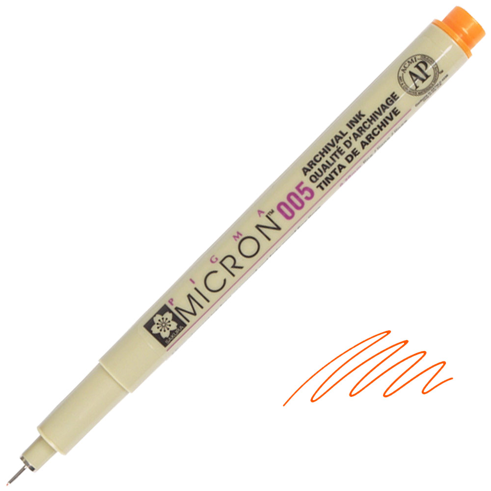Sakura Pigma Micron 005 Black Pigment Pen – 0.2mm Fine Line, 3-Pack, For Gundam Drawing