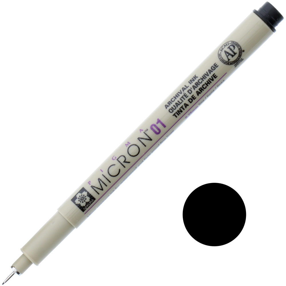 Sakura : Pigma : Micron Pen 01 : Black : 0.25mm