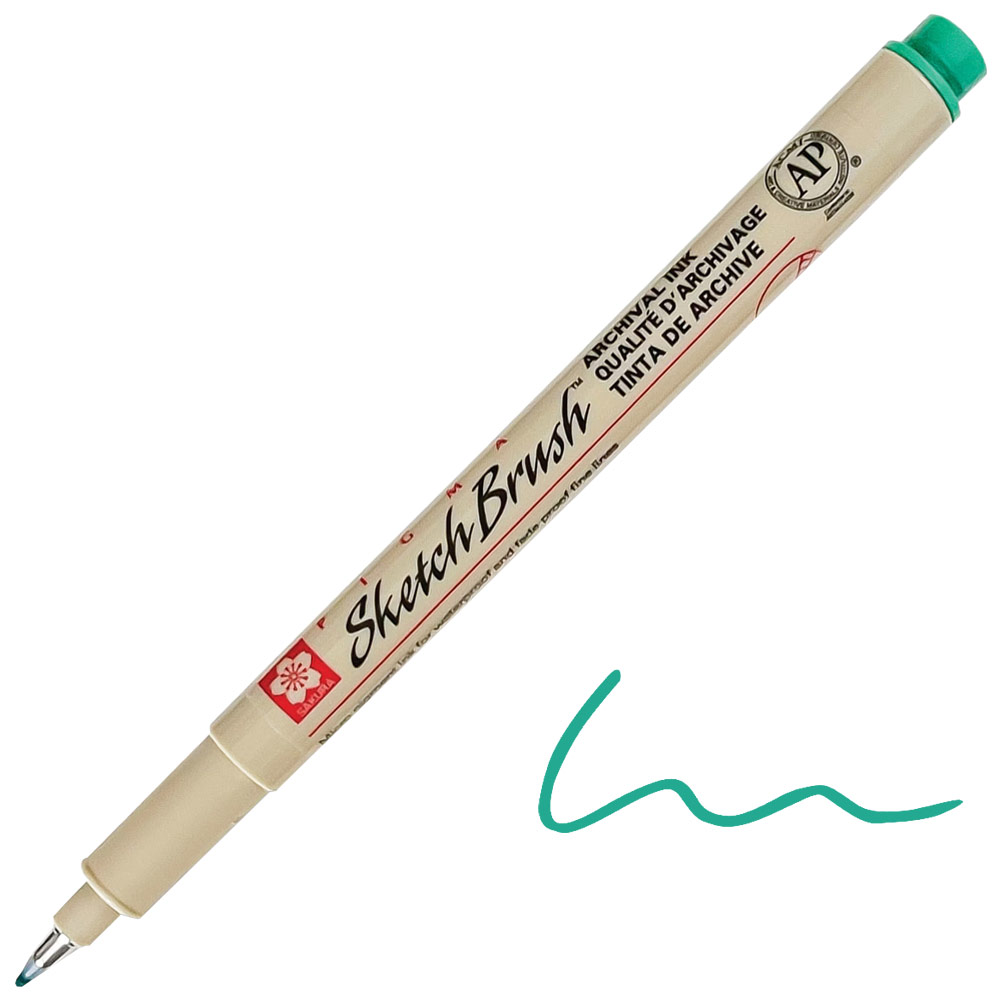 Sakura Pigma Sketch Brush Pen Green