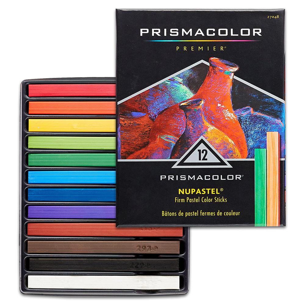 Prismacolor Premier Nupastel Fine Pastel Color Stick 12 Set