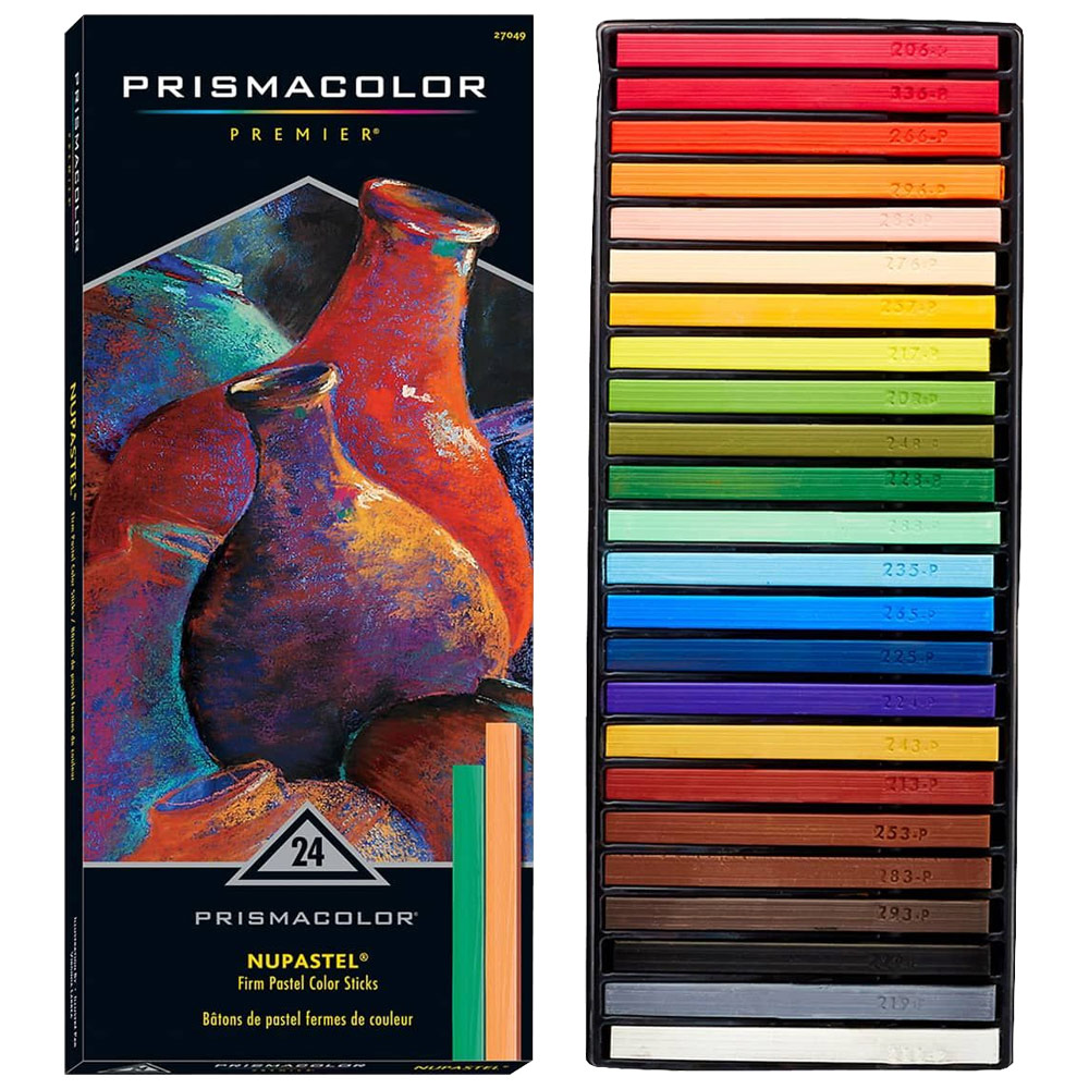 Prismacolor Premier Nupastel Fine Pastel Color Stick 24 Set