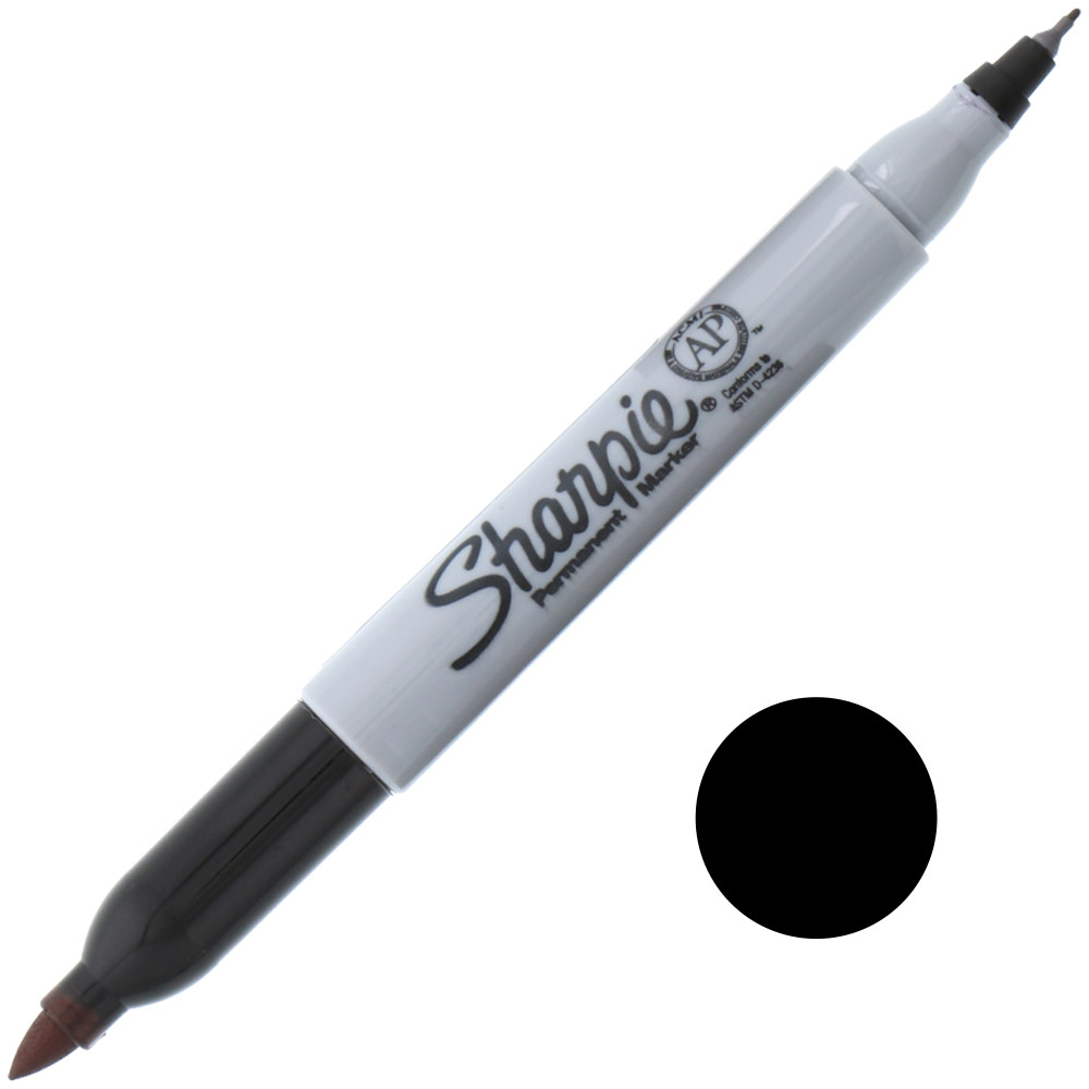 Sharpie Twin-Tip Permanent Marker Black