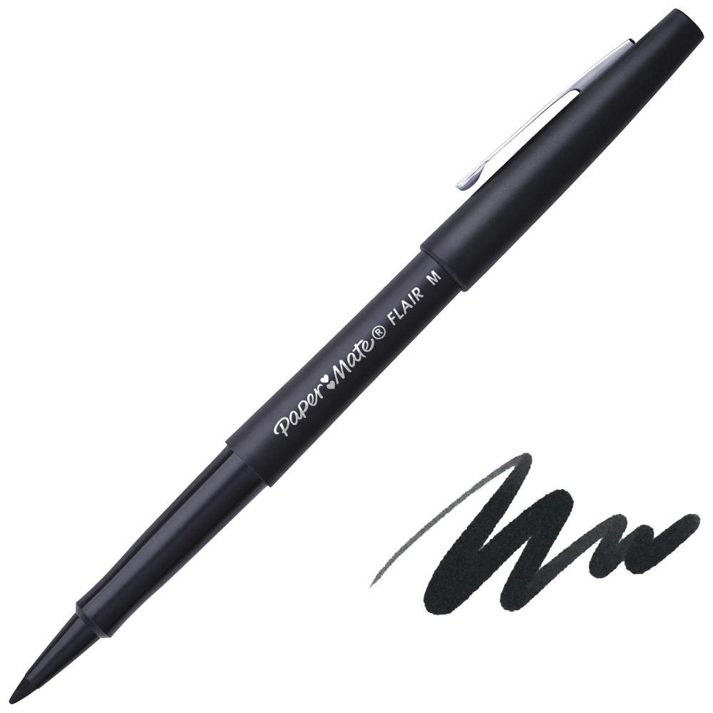 Paper Mate Flair Point Guard Pen 0.7mm Black