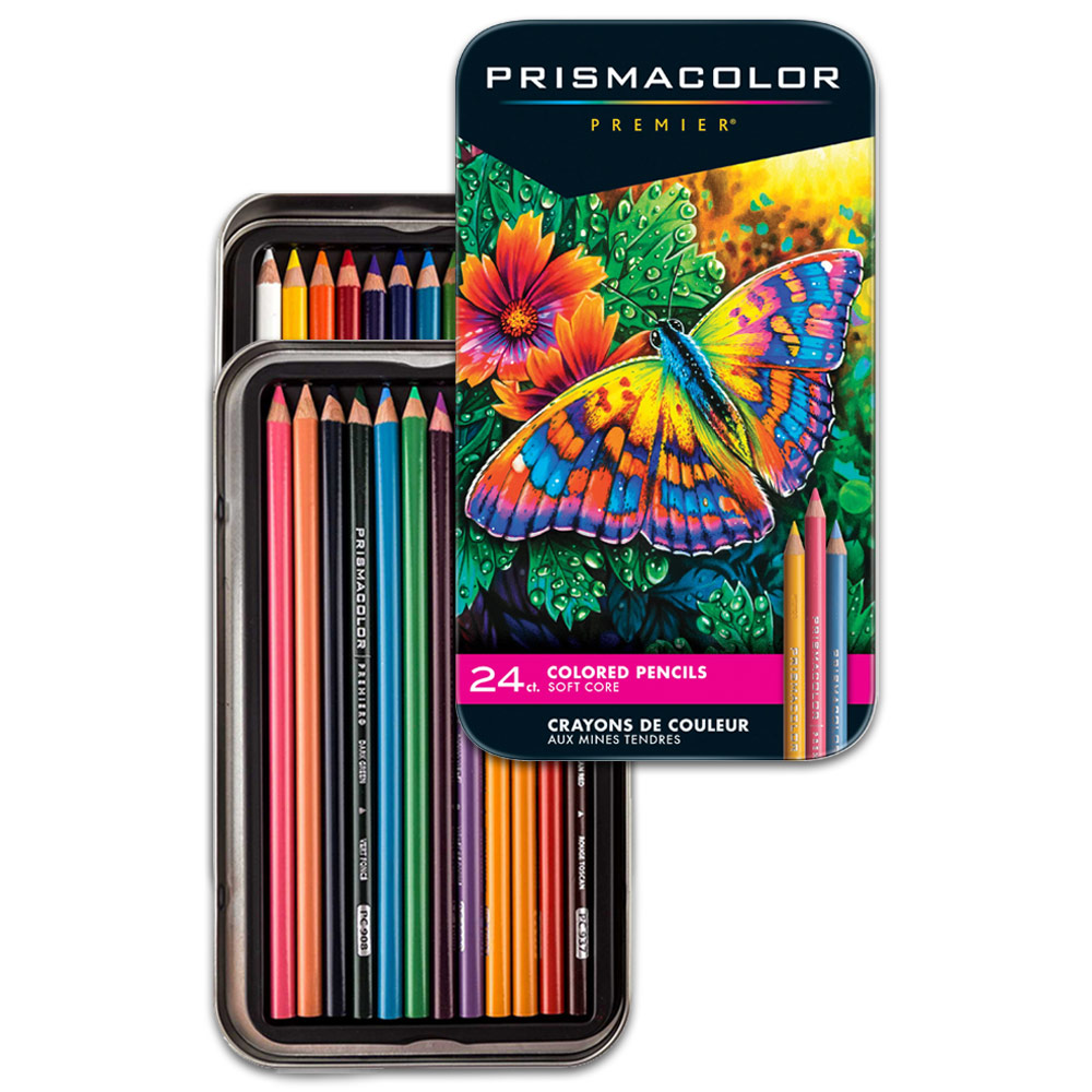 Prismacolor Premier Soft Core Colored Pencil 24 Set