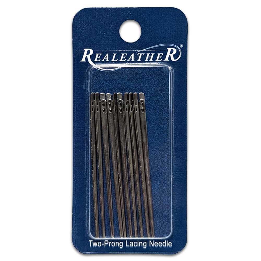 Realeather Crafts Two Prong Lacing Needle 10 Pack