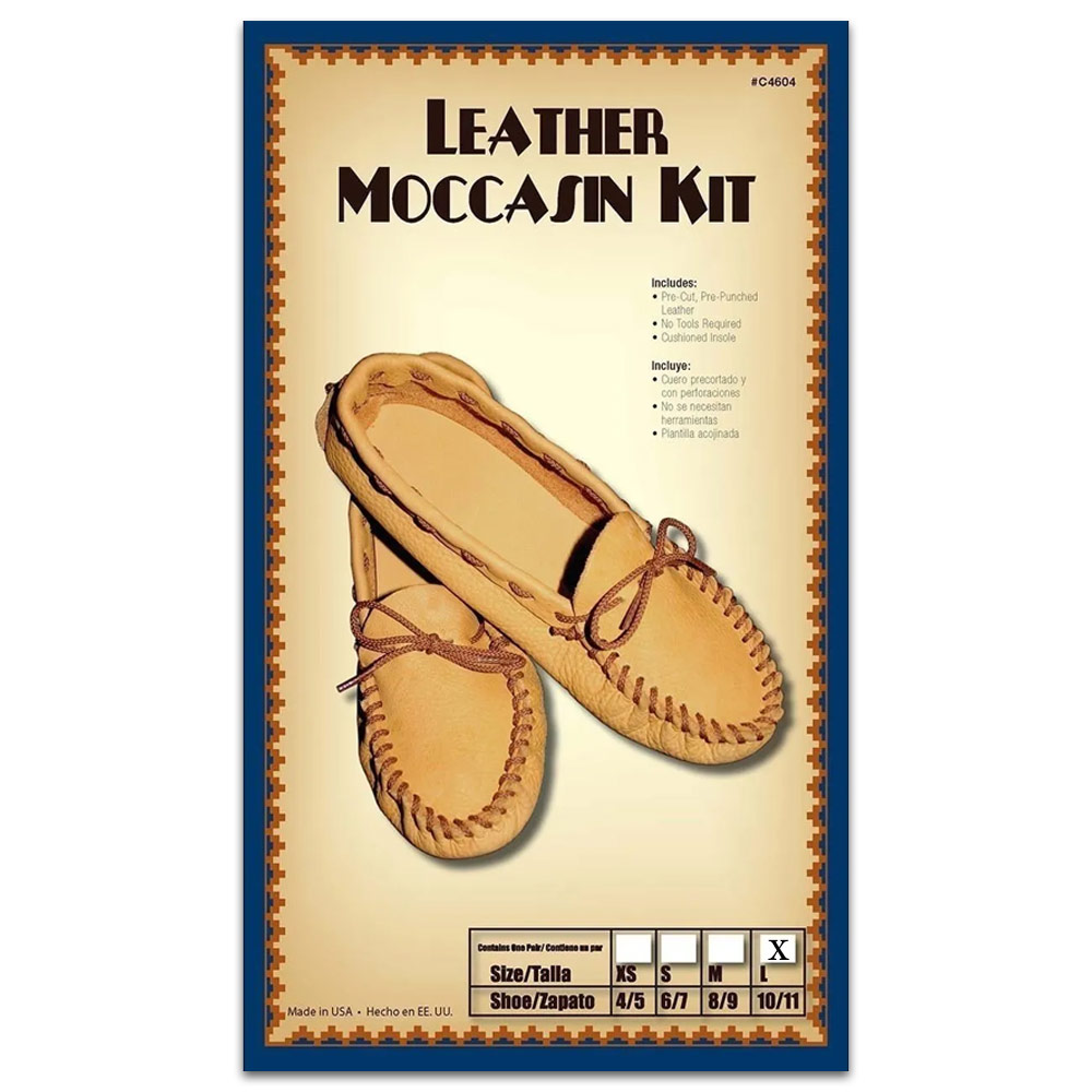 Realeather Crafts Leather Moccasin Kit 10/11 Large