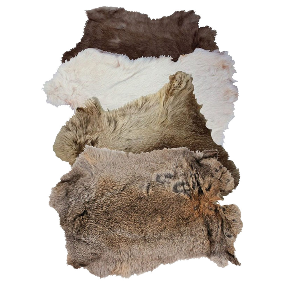 Realeather Crafts Rabbit Skins Natural