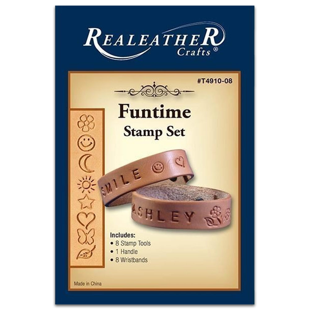 Realeather Crafts Funtime Wristband Stamp Set