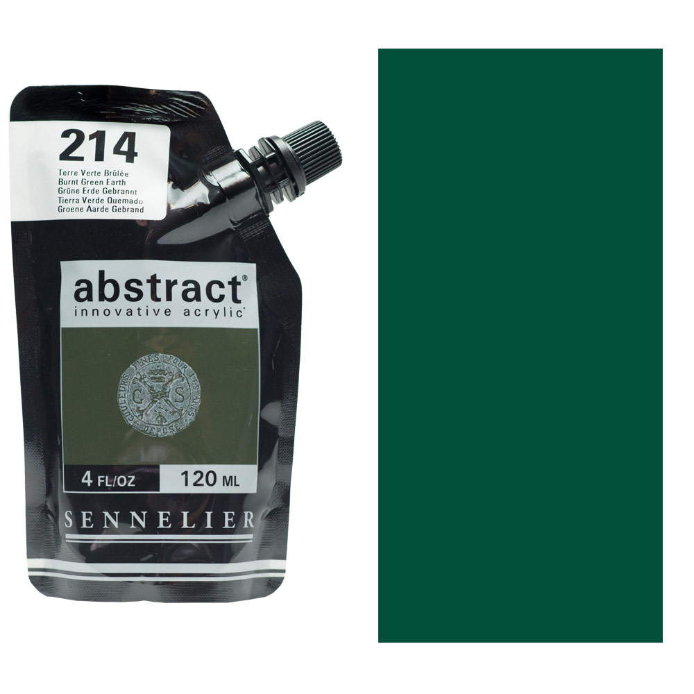 Sennelier Abstract Acrylic 120ml Burnt Green Earth
