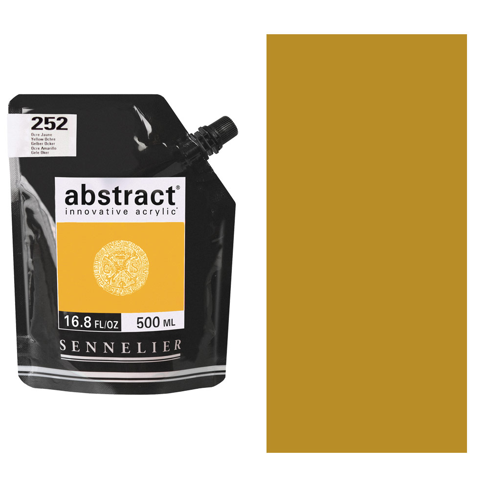 Sennelier Abstract Acrylic 500ml Yellow Ochre