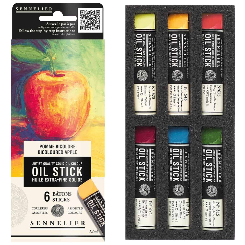 Sennelier Extra Fine Artists' Oil Stick Mini 6 x 12ml Set Still Life