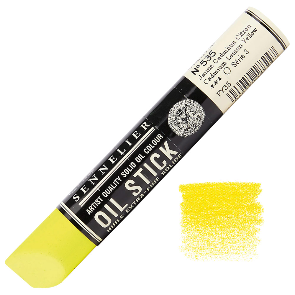 Sennelier Extra Fine Artists' Oil Stick 38ml Cadmium Lemon Yellow 535