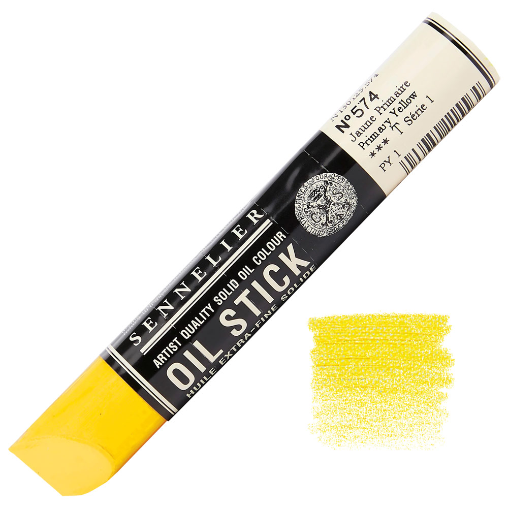 Sennelier Extra Fine Artists' Oil Stick 38ml Primary Yellow 574
