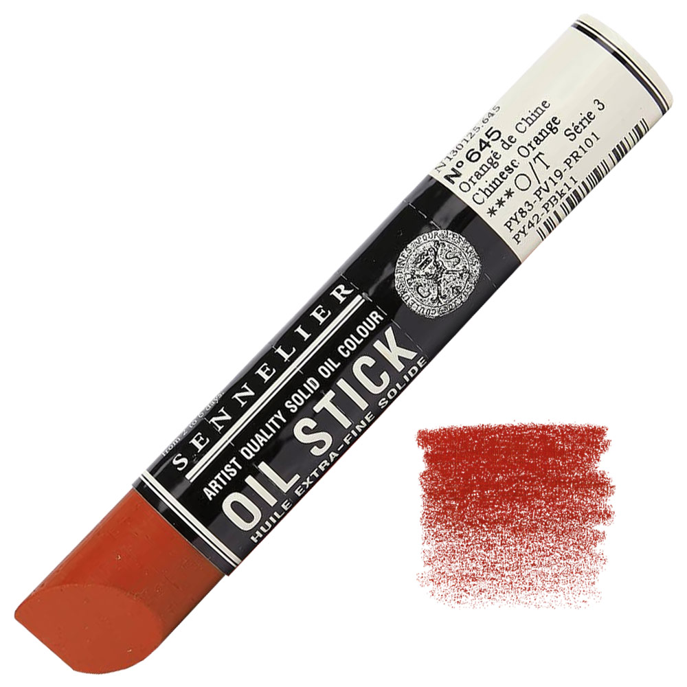 Sennelier Extra Fine Artists' Oil Stick 38ml Chinese Orange 645