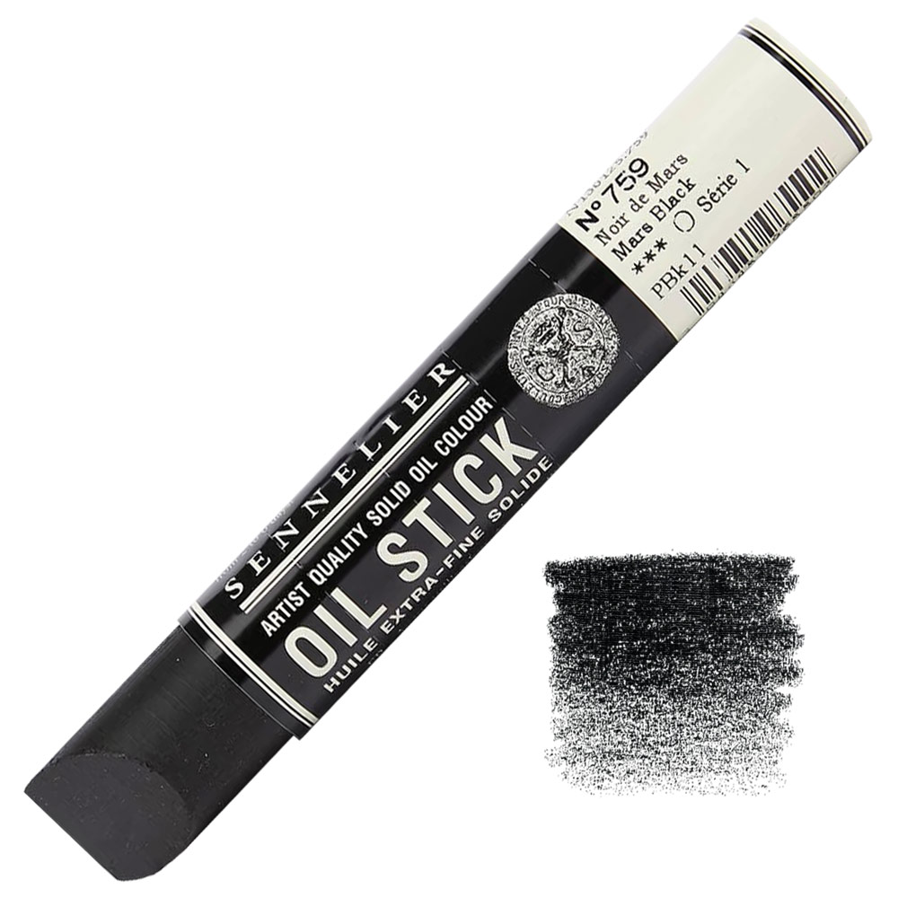 Sennelier Extra Fine Artists' Oil Stick 38ml Mars Black 759